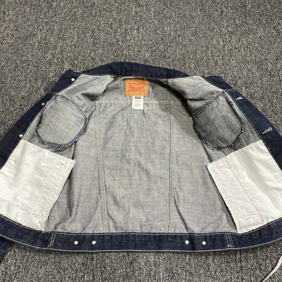 LEVI STRAUSS Black Jean Denim Jacket Size Large 12-13 Years LEVI'S Kids Boy Girl - Picture 9 of 9